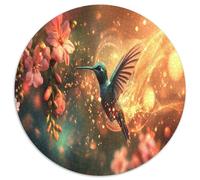 Colibris 1000 Piece Puzzle Rond, pour Enfants Adulte Jouets De Anti Stress Unique Jigsaw pour La Famille Amis De Qualité Supérieure 1000pcs (67.5x67.5cm)