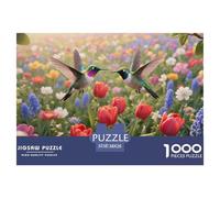 Colibris 1000 Pieces Puzzle en Papier Matériaux Recyclés De l'art De La DécoRation Moderne Adultes Enfants 38x26cm/1000pcs