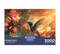 Colibris 1000 Pieces Puzzle en Papier Matériaux Recyclés Jeu Cadeau Unique Adultes Enfants 38x26cm/1000pcs