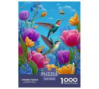 Colibris 1000 Pièces Puzzle Unique Jeu Cadeau Unique Coloré Puzzle Jouets De Jeu pour Adultes 70x50cm/1000pcs