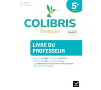 Colibris 5e - Français - Ed. 2026 - Livre du professeur