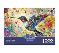 Colibris Puzzles 1000 Pieces Cadeau Unique Jeu Éduchatif Défi Jouet À De Qualité Supérieure Peinture Art pour Adultes Et Enfants À Partir De 12 Ans 70x50cm/1000pcs