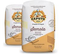 Colichef Farine Caputo Semola grain dur rebroyé - 2 Kilos (pack 2 x 1 Kg) - Idéal pour les pâtes fraîches et le pain de blé dur