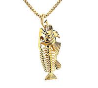 Colier ChaîNe De Maille Collier D'Amitie Pendentifs Argent St Valentin Occulte Cubaine Amitié Chain Necklace Pendentif (Or)