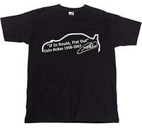 Colin McRae When in Doubt Flat Out Rally Rally Racing Legend T-Shirt Unisex Gift Men's White Tees M