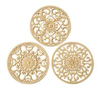 Colinda Lot de 3 Dessous-de-Plat en Silicone très épais pour Plats Chauds, casseroles et poêles, pour Mettre en Valeur Votre Table et Plan de Travail - Décoration et Accessoires de Cuisine - Beige