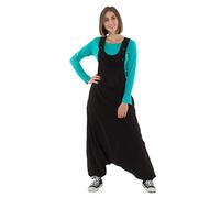 Coline - Combi sarouel unie fourche basse - Couleur : Noir - Taille : S/M