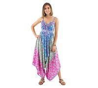 Coline - Combi sarouel unie fourche basse - Couleur : Rose - Taille : L/XL