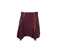 Coline - Jupe Courte asymétrique - Couleur : Choco - Taille : L