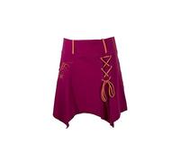 Coline - Jupe Courte asymétrique - Couleur : Framboise - Taille : M