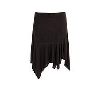 Coline - Jupe Courte Hiver asymétrique - Couleur : Noir - Taille : M