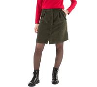 Coline - Jupe Courte Hiver Velours côtelé - Couleur : Kaki - Taille : L
