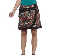 Coline - Jupe Courte Portefeuille Rivets - Couleur : Noir - Taille Unique