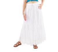 Coline - Jupe Longue Blanche Dentelle - Couleur : Blanc - Taille : S/M