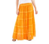 Coline - Jupe Longue bohème doublée - Couleur : Moutarde - Taille Unique