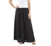 Coline : Jupe Longue été Fluide et légère - Couleur : Noir - Taille Unique