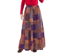 Coline - Jupe Longue Hiver Patchwork - Couleur : Patchwork - Taille Unique