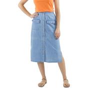 Coline : Jupe mi Longue Coton Jean - Couleur : Jean - Taille : M