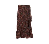 Coline - Jupe mi Longue Portefeuille - Couleur : Noir - Taille : L/XL