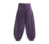 Coline - Pantalon Aladin Coton rayé - Couleur : Marine 14 - Taille Unique