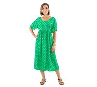 Coline - Robe Courte cintrée imprimée - Couleur : Vert - Taille : S