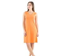 Coline - Robe Courte cintrée Unie sans Manches - Couleur : Corail - Taille : S