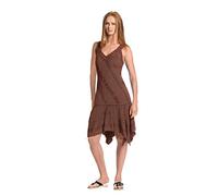 Coline - Robe Courte élégante brodée- Couleur : Chocolat - Taille : XL