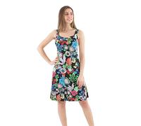 Coline - Robe Courte été imprimé Estival - Couleur : Noir - Taille : XXL