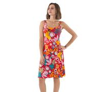 Coline - Robe Courte été imprimé Estival - Couleur : Rouge - Taille : XL