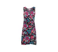 Coline - Robe Courte Femme Style Portefeuille - Couleur : Noir - Taille : L