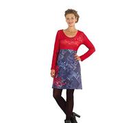 Coline - Robe Courte imprimé Maille et Jean - Couleur : Multicolore - Taille : XXL