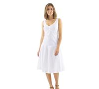 Coline - Robe Courte Patineuse brodée - Couleur : Blanc - Taille : S/M