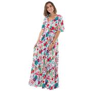 Coline - Robe Longue bohème Manches évasées - Couleur : Blanc - Taille : M