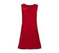 Coline - Robe sans Manche Tendance - Couleur : Rouge - Taille : XL