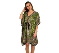 Coline - Robe Tunique de Plage - Couleur : Anis - Taille Unique