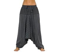 Coline - Sarouel népalais Fourche Basse - Couleur : Noir 42 - Taille Unique