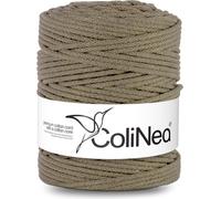 ColiNea, cordelette en coton avec âme en coton, tressée, 5mm, 200m, beige foncé