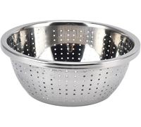 Colino in acciaio inox, scolapasta per riso, scolo rapido, adatto per lavare verdure, frutta, insalate e pasta. Colino multiuso in acciaio inox per cucine domestiche.