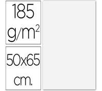 Colis 25 Feuilles Carton Iris 50x65 185g Canson Tirelire Blanc