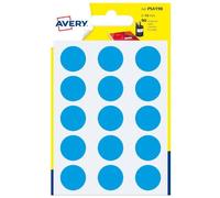 Colis 6 Feuilles D'autocollants Ronds Autocollants Bleus Diamètre 19mm Avery Psa19b