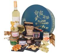 COLIS GOURMANDS - Panier Garni - Coffret Gourmand À Offrir - Panier gourmand - Idéal pour Cadeau Fête des Mères, Fête des Pères, Anniversaire, Noël, Retraite - Panier Garni