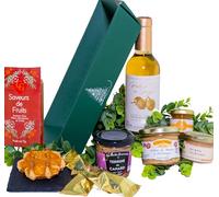 COLIS GOURMANDS - Panier Garni de Produits Français avec Livraison en 1 Jour, Panier Gourmand avec Foie Gras, Idéal pour un Cadeau de Noël