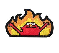 Colisal Hell Fire Patch Brodé Meme avec Fixation Auto Agrippante, 1 Pièce | Broderie Militaire Amusante, Lavable, Pour Vêtements, Sac à Dos, Veste, Patch Militaire, Harnais de Chien