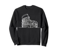 Colisée Art Linéaire Rome Architecture Antique Sweatshirt