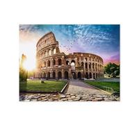 Colisée baigné de Soleil en Italie, Rome，Puzzle 1000 Pièces en Bois Divertissement Puzzles Jouets Très Difficile Adulte Et Adolescent Casual Jigsaw Puzzle Puzzle（75x50cm）-D56