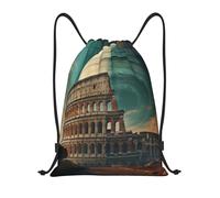 Colisée Colossal sous Une Planète Géante Sac De Gym Sacs À Cordon Unisexe Réglable Sac À Dos pour Randonnée Camping Cosmétiques 36X42Cm