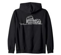Colisée Line Art Passionné d'Histoire Sweat à Capuche
