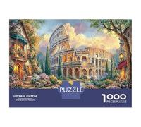 Colisée Romain Puzzle Classique 1000 Pièces Ciel au Coucher du Soleil pour Couples Relaxation Mentale Divertissement Familial Cadeau d'anniversaire 52x38cm/1000pcs