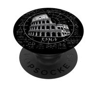 Colisée Romain Tableau Noir Algèbre Design Rome Antique PopSockets PopGrip Adhésif