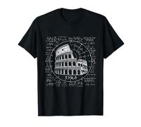 Colisée Romain Tableau Noir Algèbre Design Rome Antique T-Shirt